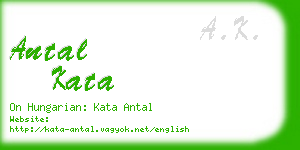 antal kata business card